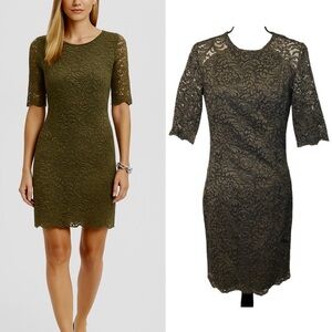 SHOSHANNA Olive Lace mini Dress size 6
